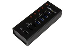 StarTech.com Hub USB 3.0 Alimenté de 4 ports avec Station de Recharge de 3 ports