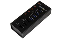 StarTech.com Hub USB 3.0 Alimenté de 4 ports avec Station de Recharge de 3 ports