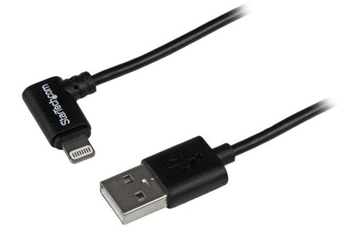 StarTech.com Câble Apple Lightning coudé vers USB de 2 m pour iPhone / iPod / iP