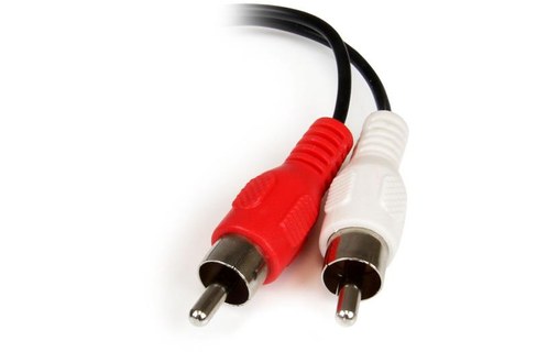 StarTech.com Câble en Y Mini-Jack 3,5mm vers 2x RCA de 15 cm - Adaptateur audio