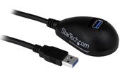 Rallonge StarTech USB-A vers USB-A femelle coudé 5 Gbit/s - 1,5 m - Noir