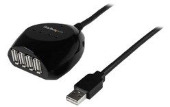 StarTech.com Câble USB 2.0 actif de 15m - Rallonge USB 2.0 avec hub à 4 ports -