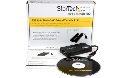 StarTech Adaptateur vidéo DisplayLink USB 3.0 vers DisplayPort 4K