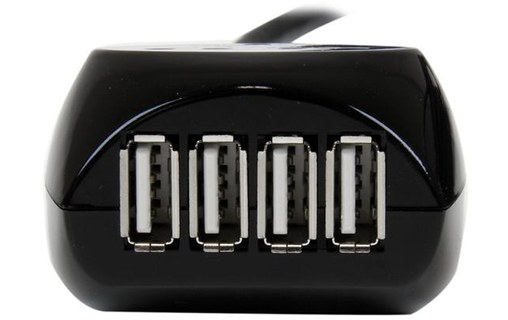 StarTech.com Câble USB 2.0 actif de 15m - Rallonge USB 2.0 avec hub à 4 ports -