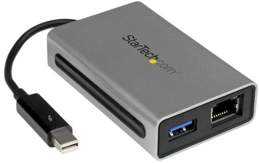 StarTech.com Adaptateur Thunderbolt vers Gigabit Ethernet plus USB 3.0 - Convert