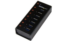 StarTech.com Hub USB 3.0 à 7 ports - Concentrateur USB à montage mural / sur bur
