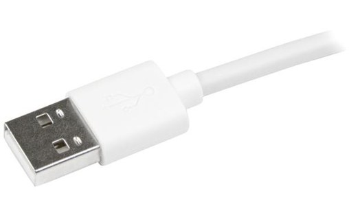 StarTech.com Câble Lightning coudé vers USB de 2 m - Blanc