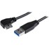Câble StarTech USB-A vers micro-USB-A coudé 5 Gbit/s - 50 cm - Noir