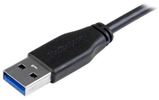 Câble StarTech USB-A vers micro-USB-A coudé 5 Gbit/s - 50 cm - Noir