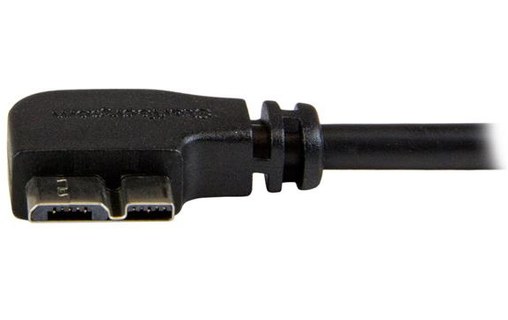 Câble StarTech USB-A vers micro-USB-A coudé 5 Gbit/s - 50 cm - Noir