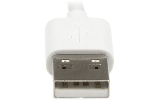 StarTech.com Câble Lightning coudé vers USB de 2 m - Blanc
