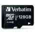 Carte microSDXC Verbatim Premium 128 Go avec adaptateur SD