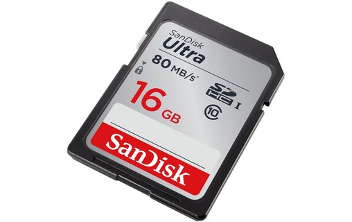 Carte SDHC SanDisk Ultra 16 Go, UHS-I