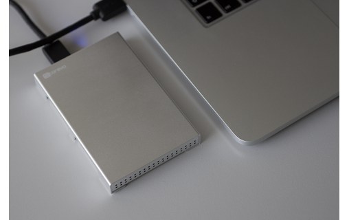 Boîtier disque dur 2,5" Storeva AluSlim Silver U3 SATA vers USB 3.0