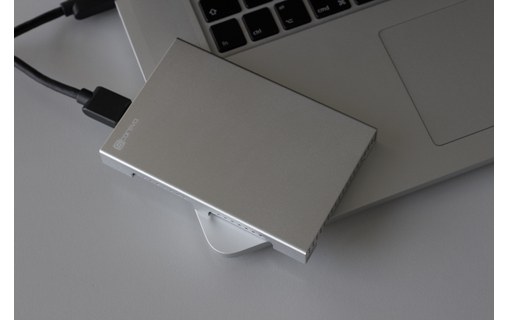 Boîtier disque dur 2,5" Storeva AluSlim Silver U3 SATA vers USB 3.0