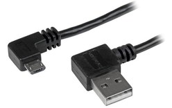 Câble StarTech USB-A vers micro-USB-A coudé (angle droit) USB 2.0 - 2 m - Noir