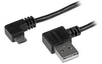 Câble StarTech USB-A vers micro-USB-A coudé (angle droit) USB 2.0 - 2 m - Noir