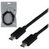 Câble MCL USB-C vers USB-C 10 Gbit/s - 1 m - Noir