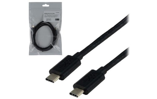 Câble MCL USB-C vers USB-C 10 Gbit/s - 1 m - Noir