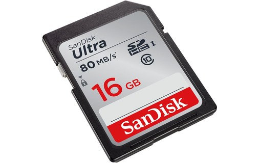 Carte SDHC SanDisk Ultra 16 Go, UHS-I