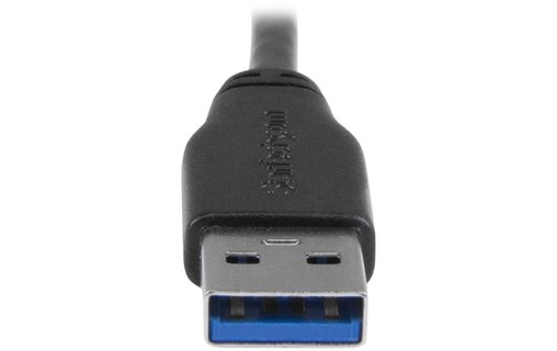 Câble StarTech USB-A vers micro-USB-A coudé 5 Gbit/s - 50 cm - Noir