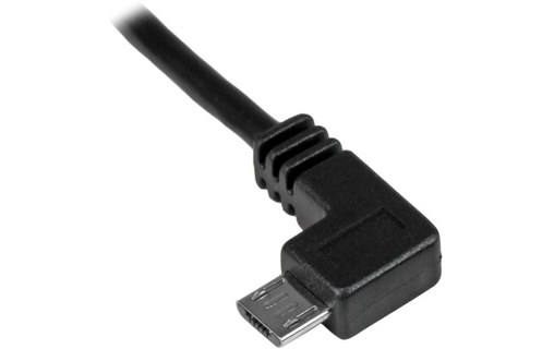 Câble StarTech USB-A vers micro-USB-A coudé (à gauche) USB 2.0 - 1 m - Noir