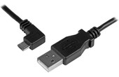 Câble StarTech USB-A vers micro-USB-A coudé (à gauche) USB 2.0 - 1 m - Noir