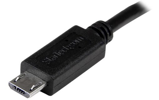 Câble StarTech micro-USB-B vers micro-USB-A - 20,3 cm - Noir