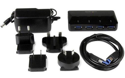 StarTech.com Hub USB 3.0 à 4 ports plus port dédié à la charge de 2,4 A