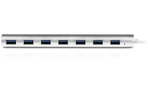 StarTech.com Hub USB 3.0 compact à 7 ports avec câble intégré - Argent