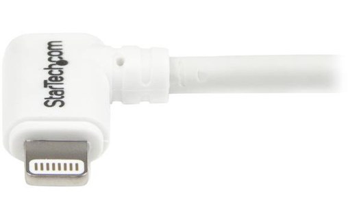 StarTech.com Câble Lightning coudé vers USB de 1 m - Blanc