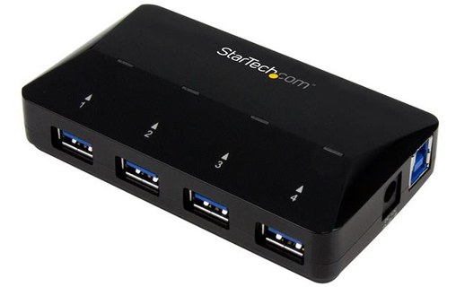 StarTech.com Hub USB 3.0 à 4 ports plus port dédié à la charge de 2,4 A