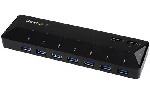 StarTech.com Hub USB 3.0 à 7 ports plus ports dédiés à la charge - 2x 2,4 A