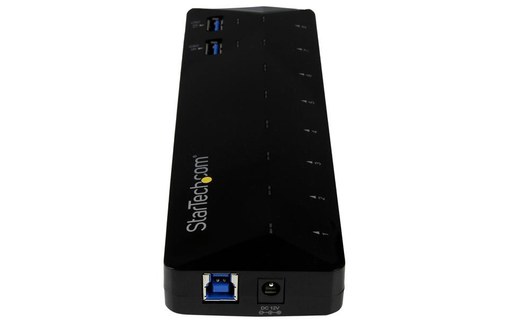 StarTech.com Hub USB 3.0 à 10 ports avec ports de charge et synchronisation - 2x
