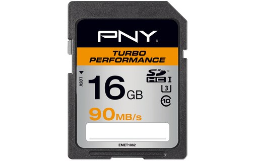 PNY SDHC 16GB Turbo Performance 16Go SDHC UHS-I Class 10 mémoire flash