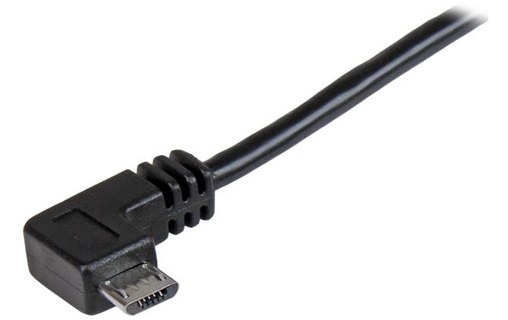 Câble StarTech USB-A vers micro-USB-A coudé (à droite) USB 2.0 - 2 m - Noir
