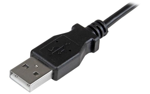 Câble StarTech USB-A vers micro-USB-A coudé (à droite) USB 2.0 - 2 m - Noir