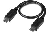 Câble StarTech micro-USB-B vers micro-USB-A - 20,3 cm - Noir