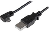 Câble StarTech USB-A vers micro-USB-A coudé (à droite) USB 2.0 - 2 m - Noir