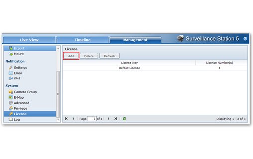 Synology - Licence Pack 4 - pour caméras supplémentaires