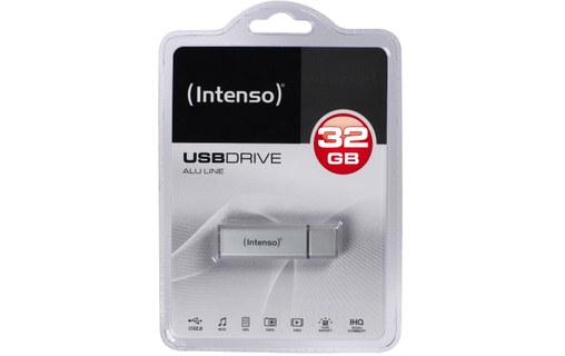 Clé USB Intenso Alu Line 32 Go - Argent - USB 2.0