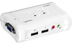 TrendNet TK-209K Blanc Commutateur KVM 2 ports - USB + Audio
