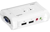 TrendNet TK-209K Blanc Commutateur KVM 2 ports - USB + Audio