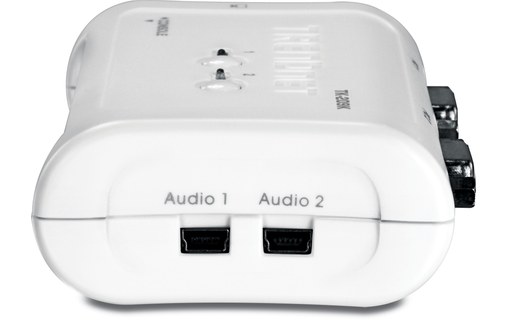 TrendNet TK-209K Blanc Commutateur KVM 2 ports - USB + Audio