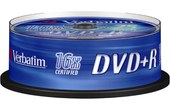 MEDIA DVD+R 4.7Go 16X VERBATIM Cloche 25 DVD