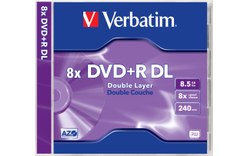 Média DVD+R 8.5Go 8x double couche pack de 5 Verbatim