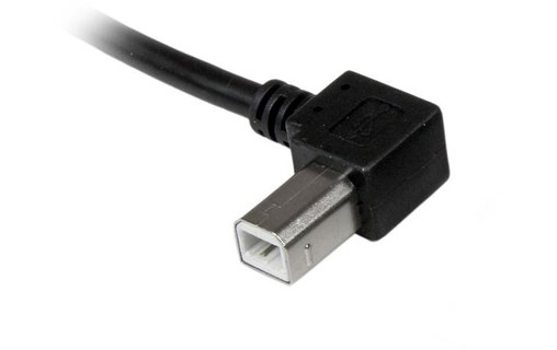 StarTech.com Câble USB 2.0 A vers USB B Coudé à Gauche Mâle / Mâle pour impriman