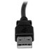 Câble StarTech USB-A vers USB-B coudé (à gauche) USB 2.0 - 3 m - Noir