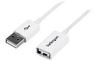 StarTech.com Câble Rallonge USB 3m - Câble USB 2.0 A-A Mâle / Femelle - Blanc