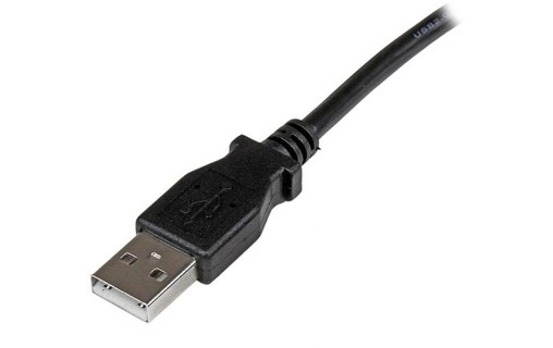 Câble StarTech USB-A vers USB-B coudé (à gauche) USB 2.0 - 3 m - Noir